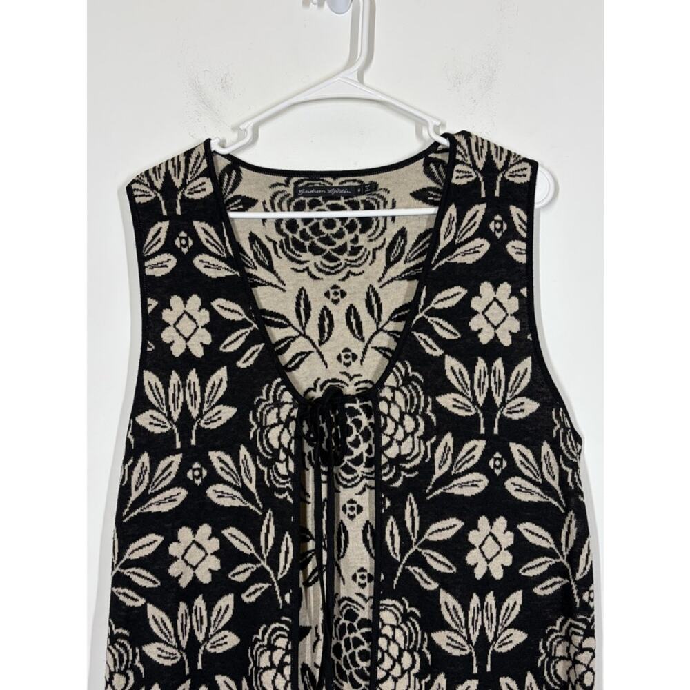 Gudrun Sjoden Oda Long Knit Vest Size Medium - Picture 5 of 9